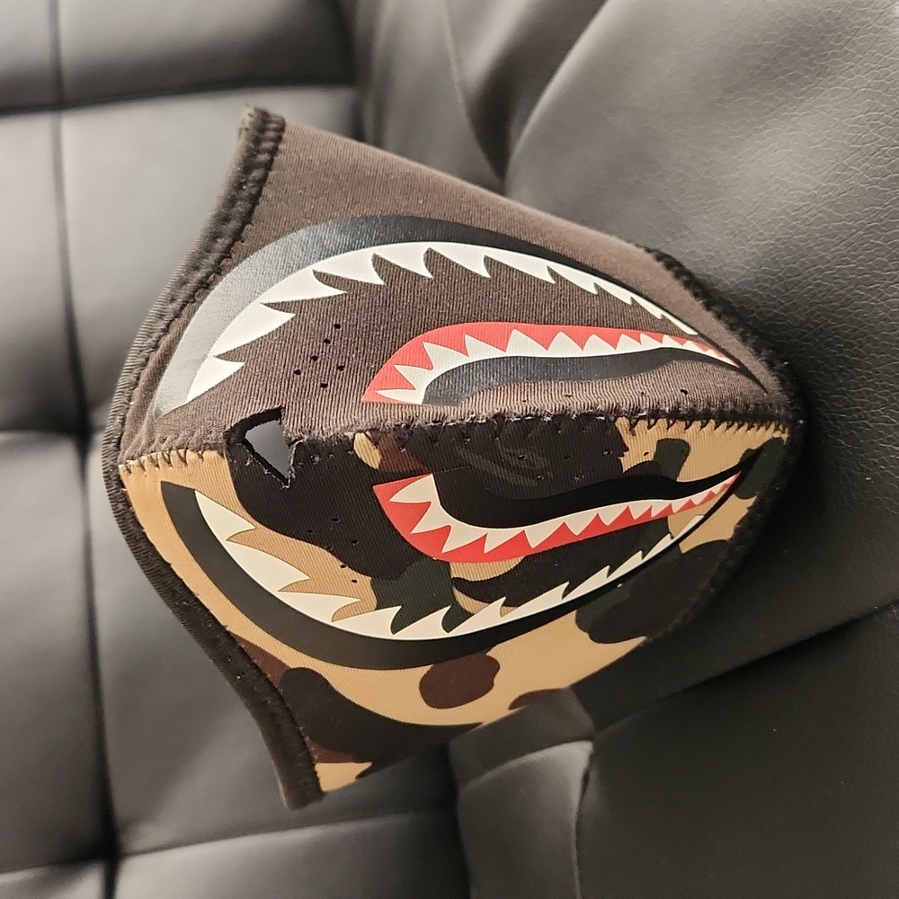 Bape Shark Face Mask 1st Camo OG Print Neoprene Yellow Mask 2018